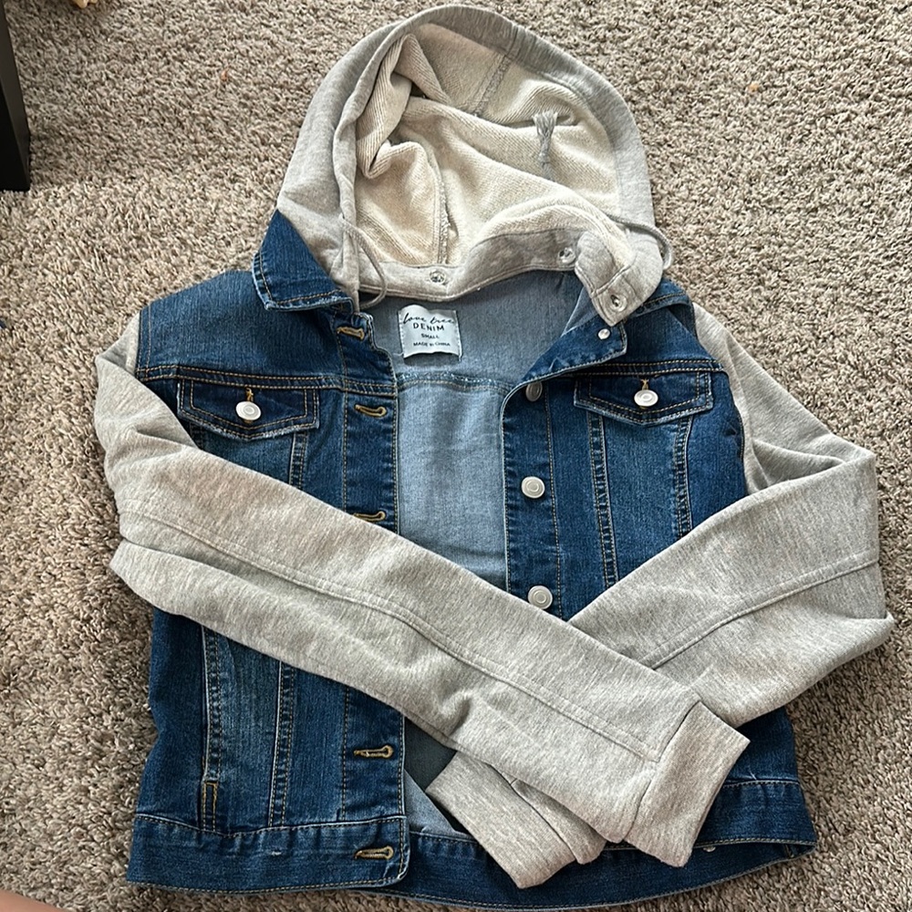Jean Jacket with Hoodie